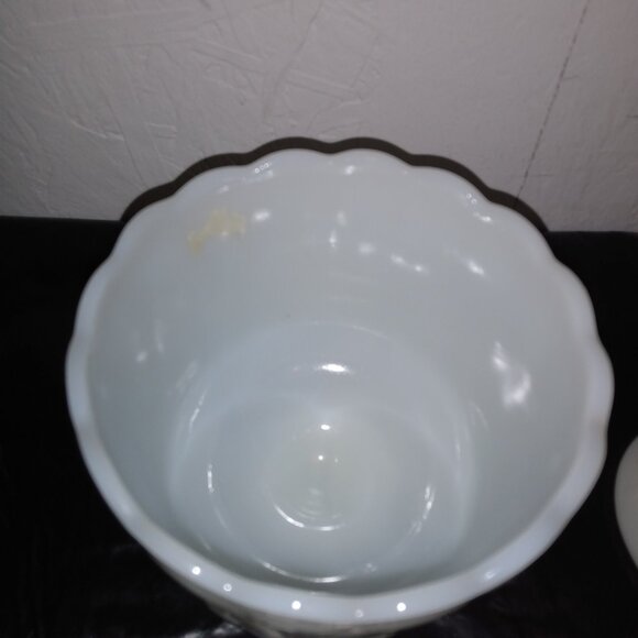 Vintage Milk Glass Vase/Planters - Picture 4 of 15